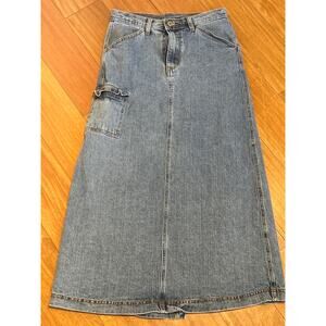 Brandy Melville Long Denim Skirt